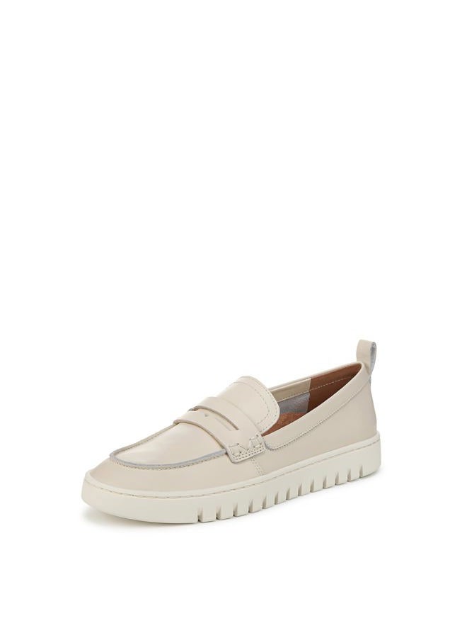 Vionic Women's Uptown Loafer, Cream Leather, 8 Wide - Image 1