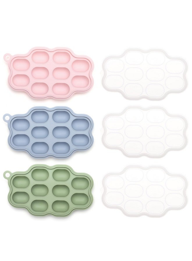 KingKam Baby Breastmilk Popsicle Molds (3 Pack) Kingkam Silicone Nibble Freezer Tray Baby Fruit Food Feeder Teether Tray Breast Milk Teether Pop Maker For Homemade Baby Food - Image 1