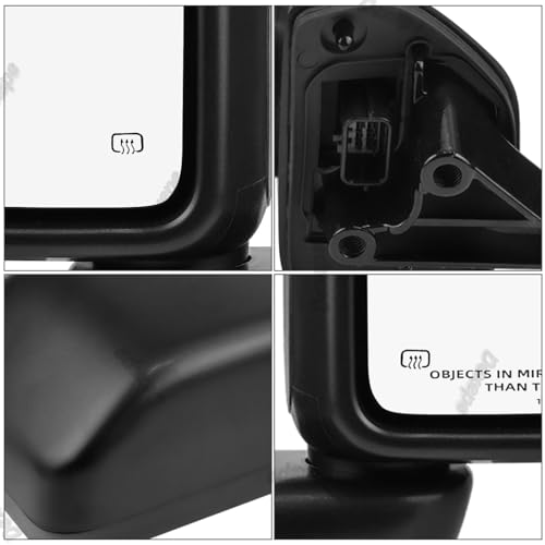 Dexepe Passenger Side Mirror Assembly Compatible with Jeep Wrangler JL 2018-2021 Gladiator JT 2020-2023 Rear View Mirror with Heated, Power Adjustable Replace 68281890AE, CH1321450 (Right, 5 Pin) - Image 3
