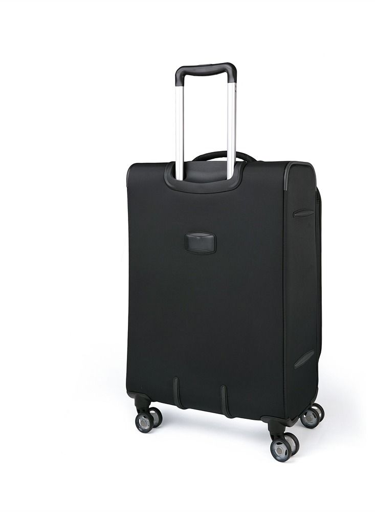 جامب حقيبة سفر موريا ناعمة قابلة للتوسيع بعجلات 66 سم سوداء متوسطة - Image 4