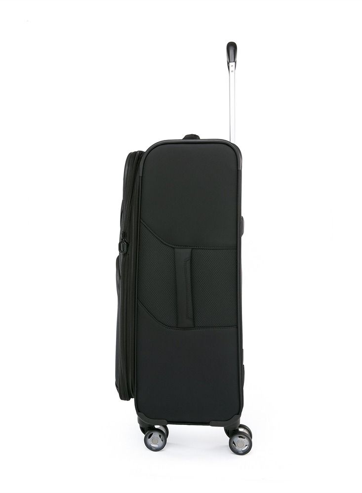 جامب حقيبة سفر موريا ناعمة قابلة للتوسيع بعجلات 66 سم سوداء متوسطة - Image 3
