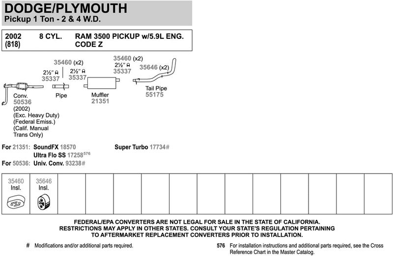 Walker Exhaust SoundFX 18570 Exhaust Muffler - Image 3