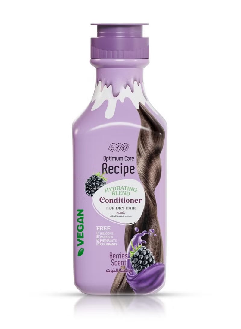 Eva Optimum Care Recipe Conditioner Hair Hydrating Blend Berries Scent  - 350 Ml