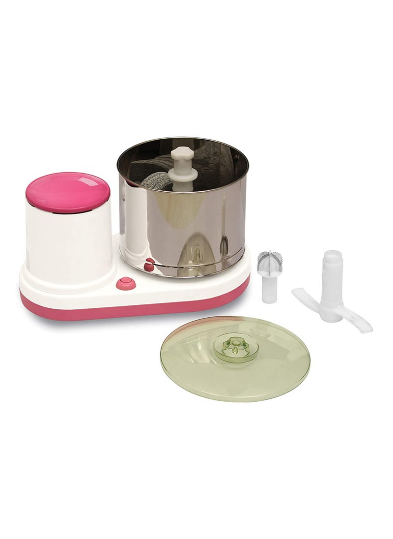 Generic - Lakshmi Max Table Top Wet Grinder, 2L (150 Watts) with Coconut Scrapper & Atta Kneader Attachment | Grinder Machine Kitchen (White) - Image 1