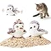 Potaroma Cat Toys 2 Pcs Flapping Sandpiper PairMate Lifelike Birds Chirp Chargeable Touch Activated Kitten Fun Interactive Kitty Exercise with Catnip for All Breeds - Image 3
