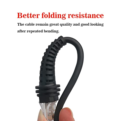 VOTTAN Coiled USB Cable 1900G-HD 1900G-SR 1902G-HD 1300G 1400G Barcode Scanner USB Cables for Honeywell (3M / 9FT Coiled USB Port) - Image 3