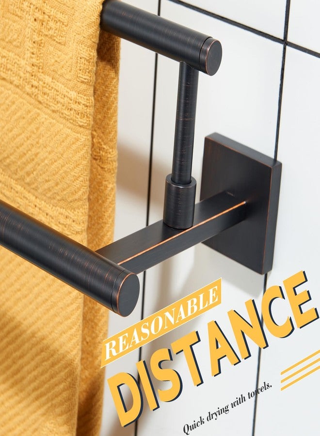 KOKOSIRI Towel Bars 32-Inch Bathroom Towel Holder Oil Rubbed Bronze Double Bath Towel Racks Wall Mounted Stainless Steel B5009ORB-L32 - Image 5