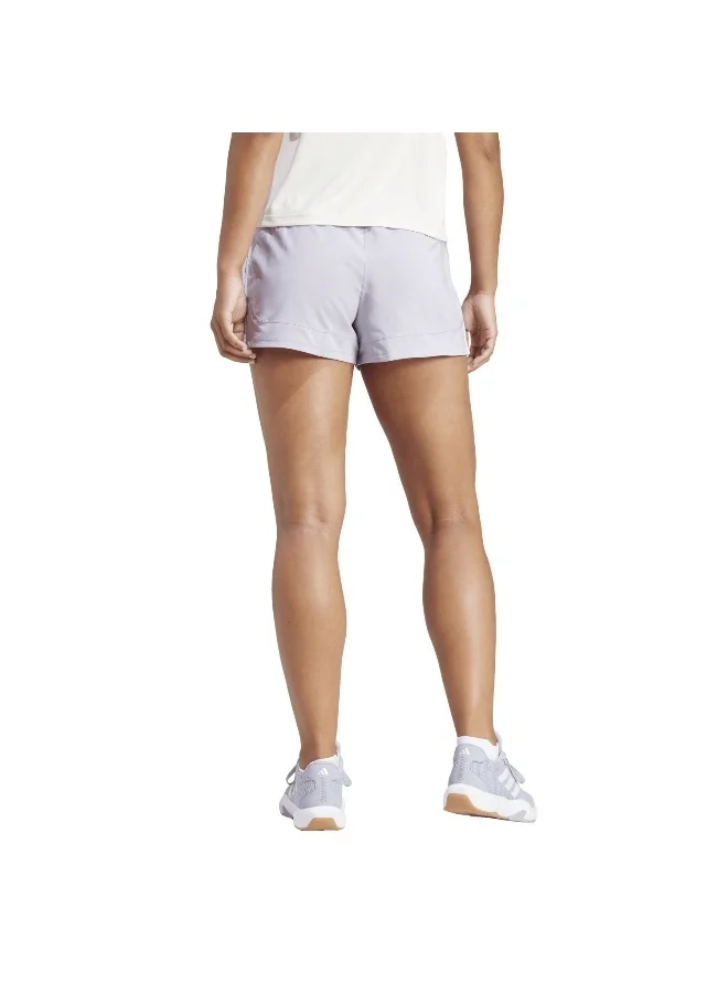 adidas شورت تدريب رمادي Pacer Wvn High مقاس 2XS3