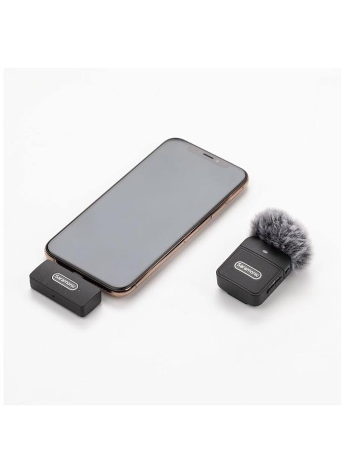 Saramonic Saramonic Blink100 B3 Wireless Lavalier Microphone for iPhone Smartphone, 10h Battery, 164ft Transmission, Gain Control Lightning Wireless Lapel Mic for Live Streaming Video Conference Recording  - Image 4