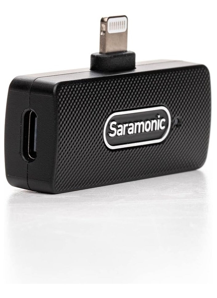 Saramonic Saramonic Blink100 B3 Wireless Lavalier Microphone for iPhone Smartphone, 10h Battery, 164ft Transmission, Gain Control Lightning Wireless Lapel Mic for Live Streaming Video Conference Recording  - Image 5