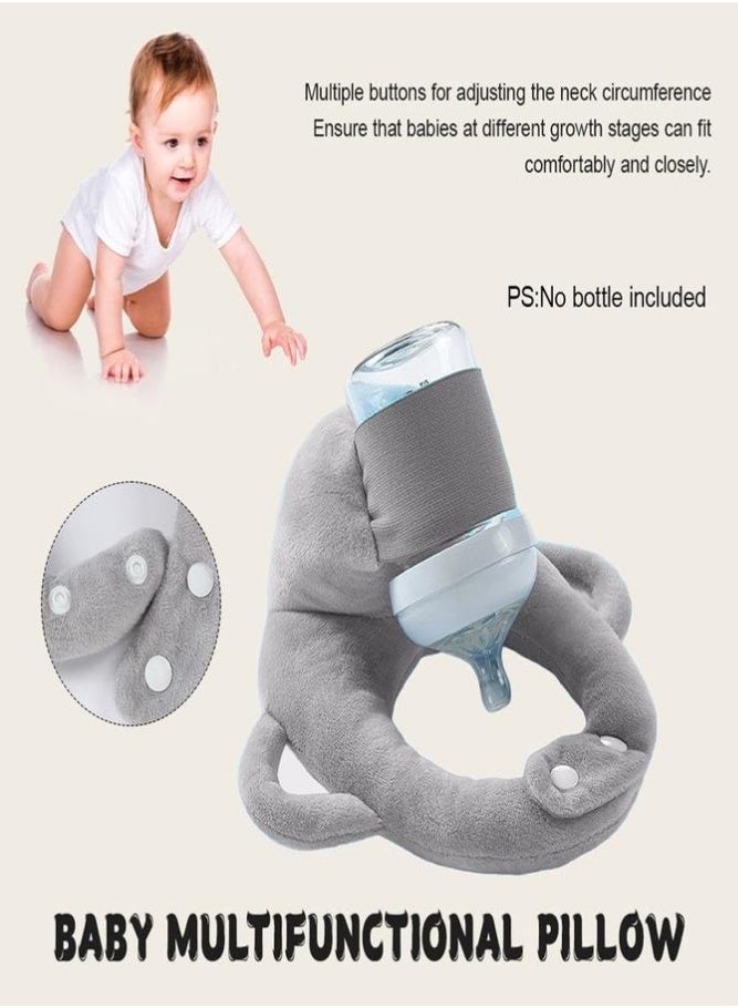 BELLSBERRY Baby Nursing Pillow with Bottle Holder – Hands-Free Feeding Support with Adjustable Waist Strap - Image 3