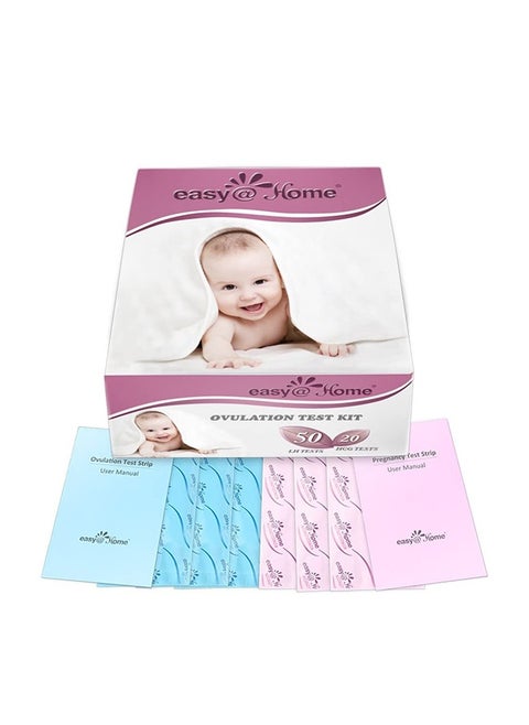 50-Piece Ovulation Test Strips With 20-Piece Pregnancy Test Strips