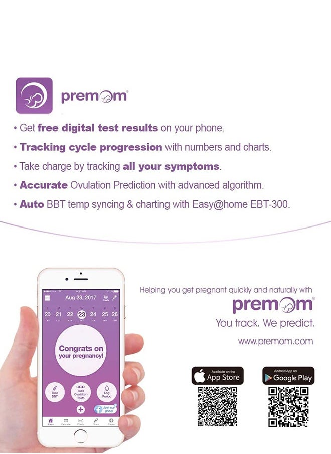 50-Piece Ovulation Test Strips With 20-Piece Pregnancy Test Strips