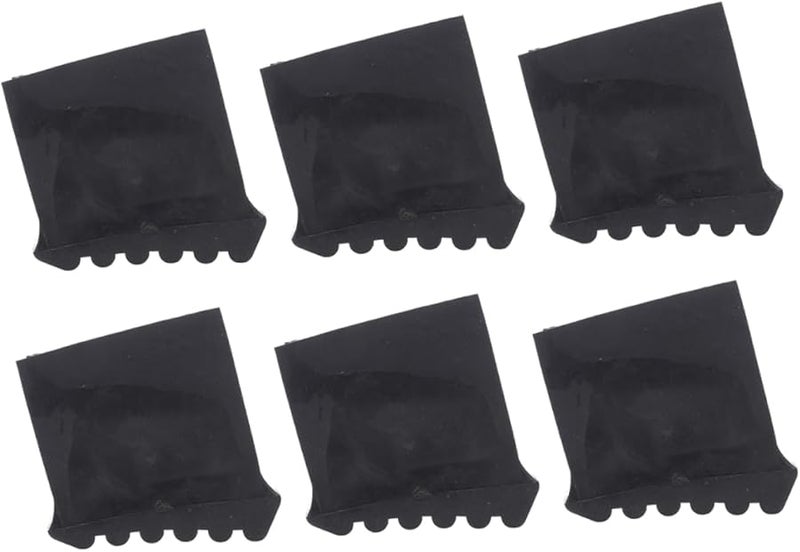 6Pcs Black Ladder Feet Covers For Stability Noise Reduction Easy Install Protective Pads - Image 1