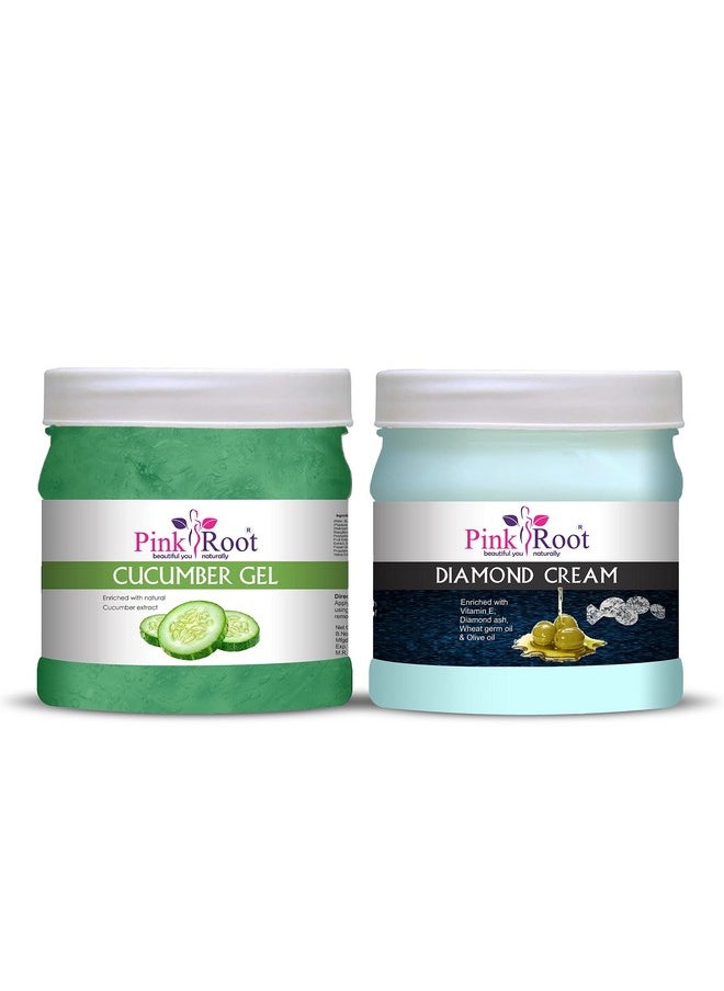 Pink Root - Pink Root Cucumber Gel 500gm with Diamond Cream 500gm - Image 1