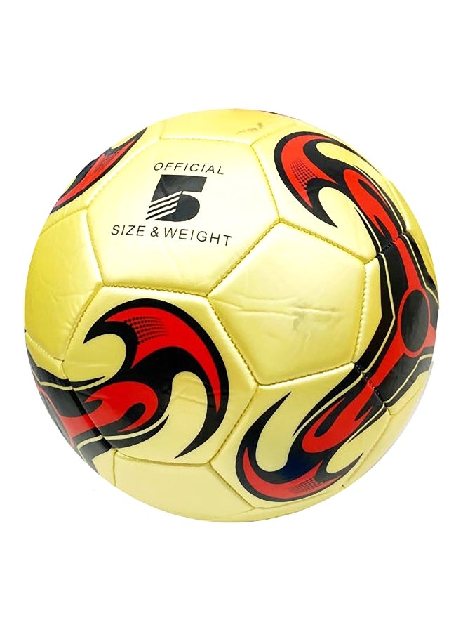 High Quality Durable Leather Soccer Ball Gold Size 5 GE981