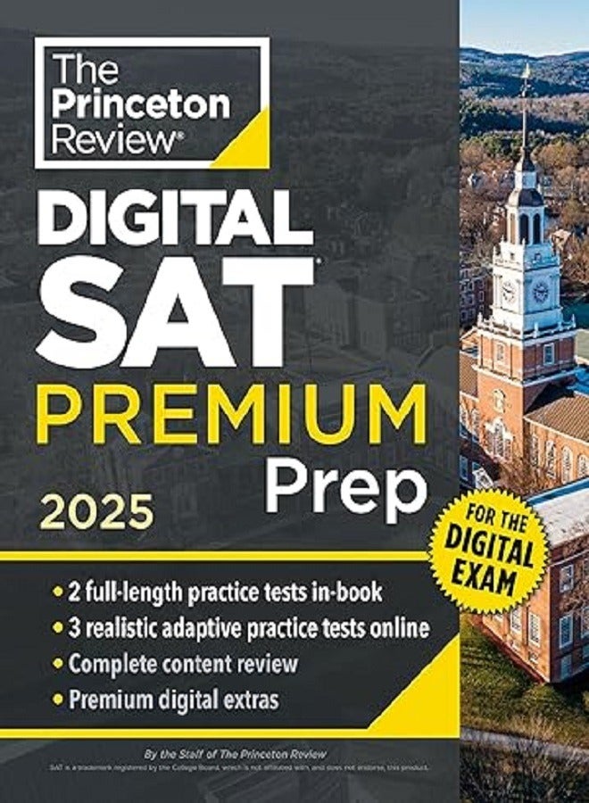 Princeton Review Digital SAT Premium Prep 2025 5Full Length Practice Tests 
