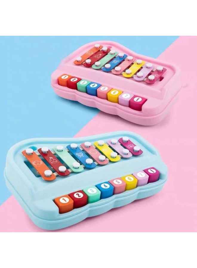 لعبة بيانو إكسيليفون التعليمية  - لعبة موسيقى ممتعة للأطفال "زهري" - Image 2