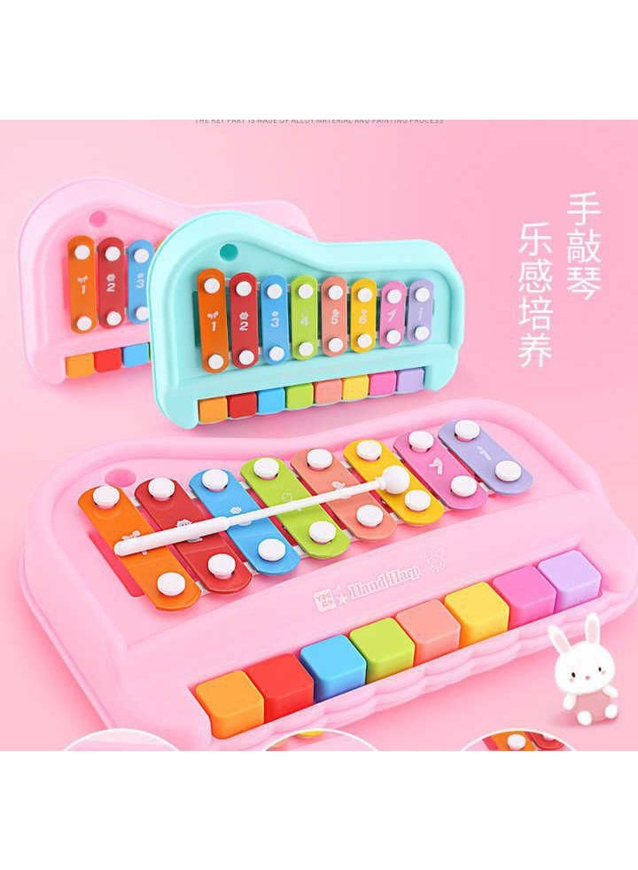 لعبة بيانو إكسيليفون التعليمية  - لعبة موسيقى ممتعة للأطفال "زهري" - Image 3