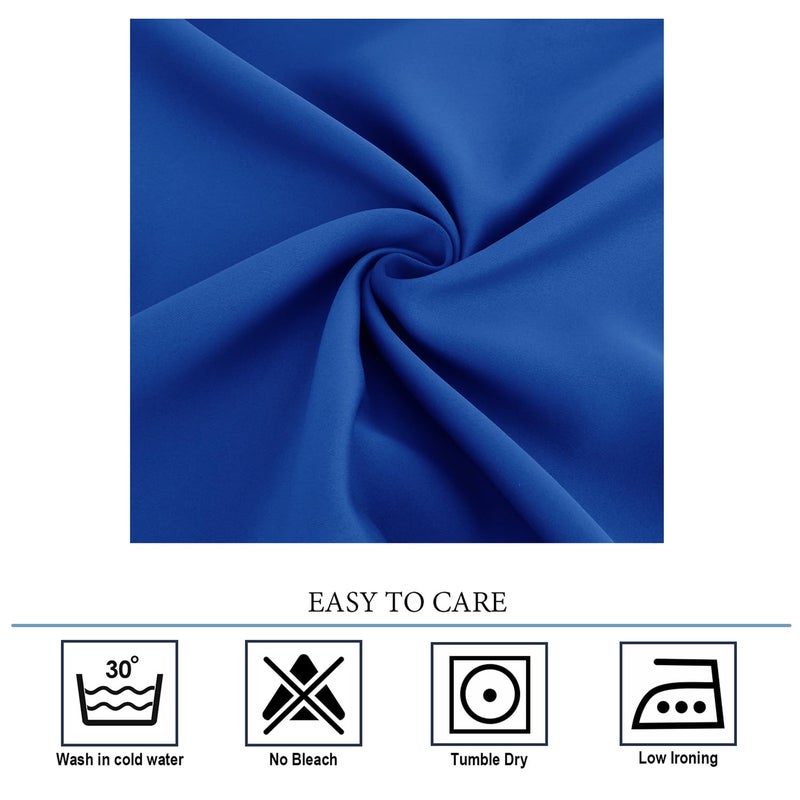 Diraysid Royal Blue Grommet Blackout Curtains for Bedroom Thermal Insulated Room Darkening Curtains Drapes, 42 x 84 inch, 2 Panels - Image 5