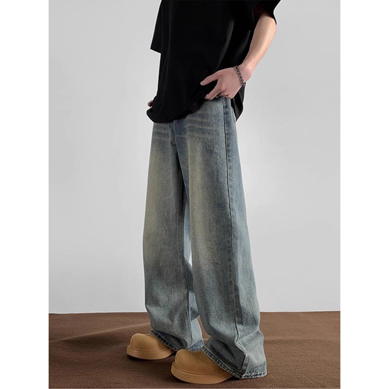 Unisex Classic Denim Jeans Loose Fit Daily Outdoor Wear - Image 2
