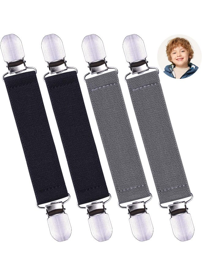 Wisdompro 2 Pairs of Glove Clips with Elastic Strap for Toddlers, Kids, Adults - Image 1