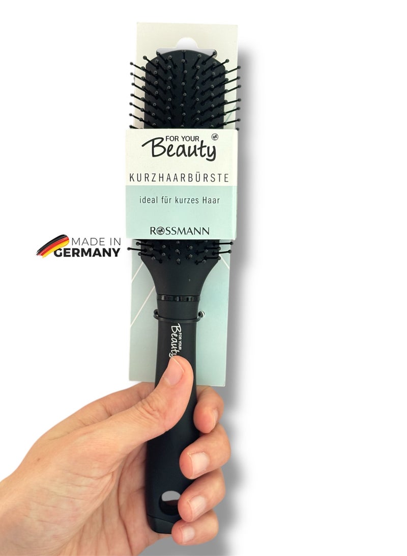 ROSSMANN German Brand, Short Hair Brush "Florence" – Ideal for Gentle Detangling and Smooth Brushing of Short Hair, Care Hair Brush, Hair Styling Brush. - Image 1