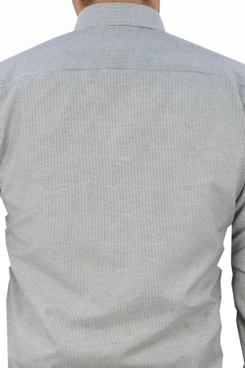 فاريتا Men's Gray Pocket Long Sleeve Shirt