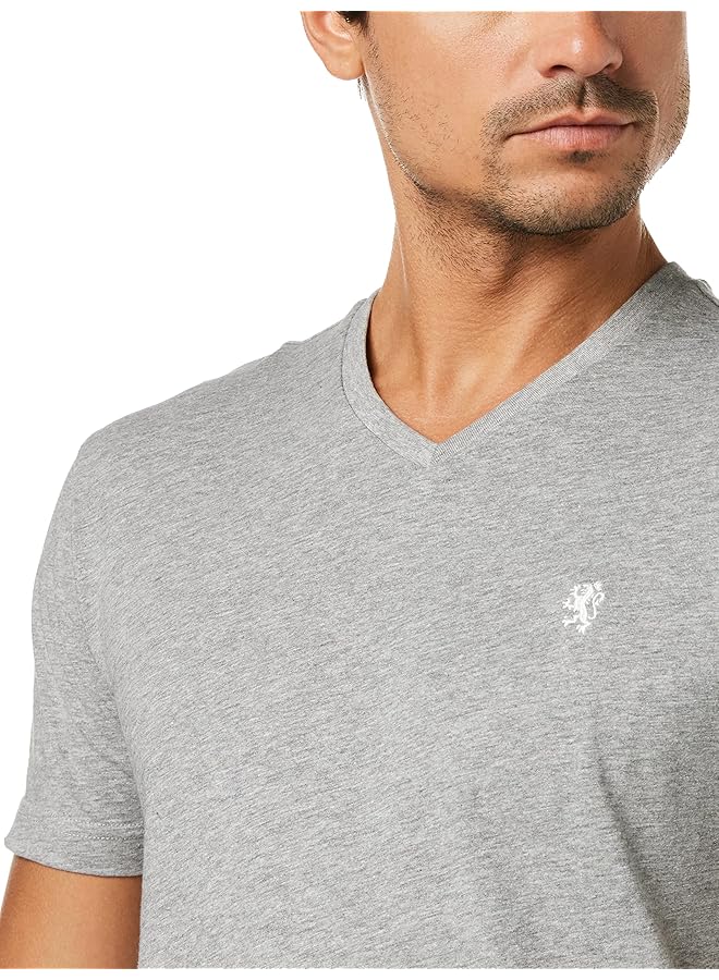 Red Tape Men Gray Melange 100% Cotton T Shirt S - Image 2