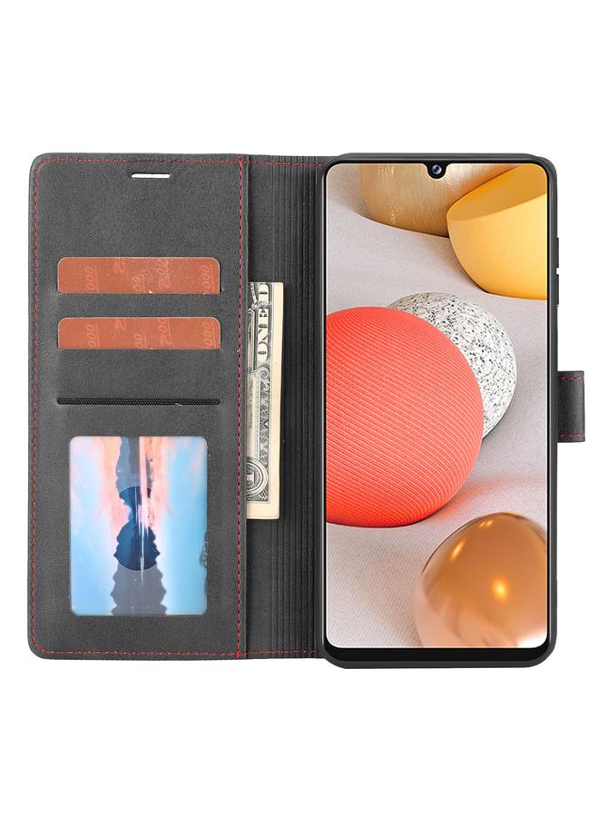 S-TOP Case For Samsung Galaxy A42 5G Classic Wallet Flip Leather Phone Case - Image 4