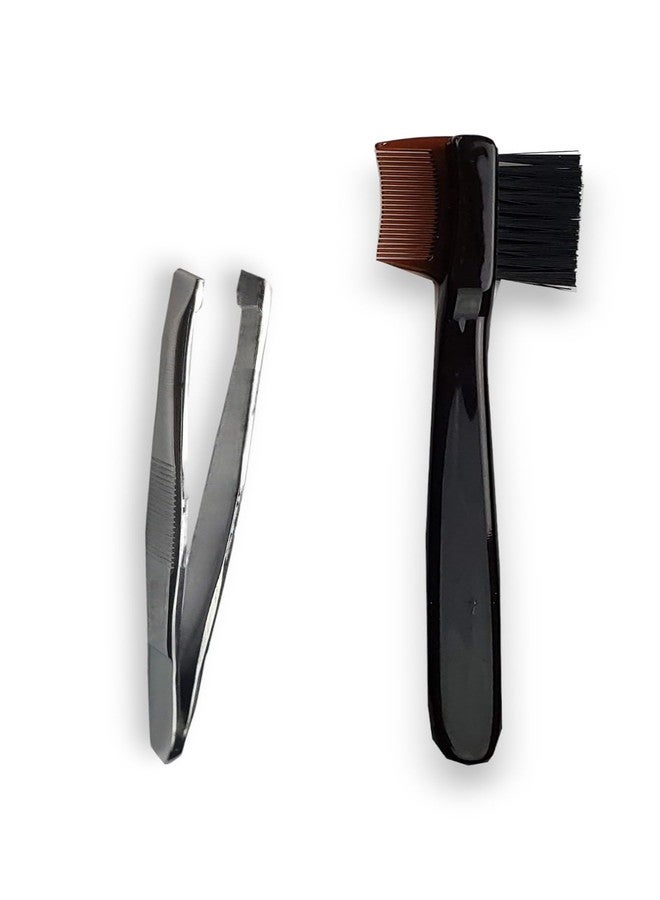 DreamCut Professional Eyelash Brow Brush Comb with Slant Tweezers Grooming Kit Precision Crafted by DreamCut - Image 2