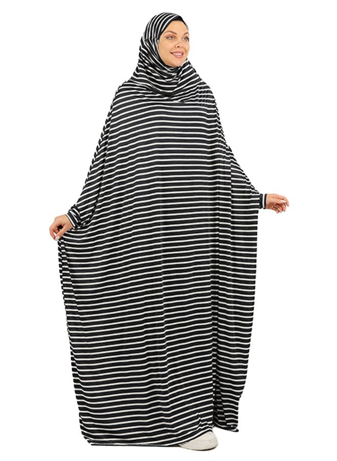 Zmurud Practical  Kuwaiti Jersey prayer dress  with headscarf from zmurud fashion 