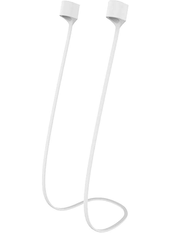إيروريكس حبل سماعة أذن من السيليكون المضاد للضياع لسماعات Airpods اللاسلكية باللون الأبيض - Image 1