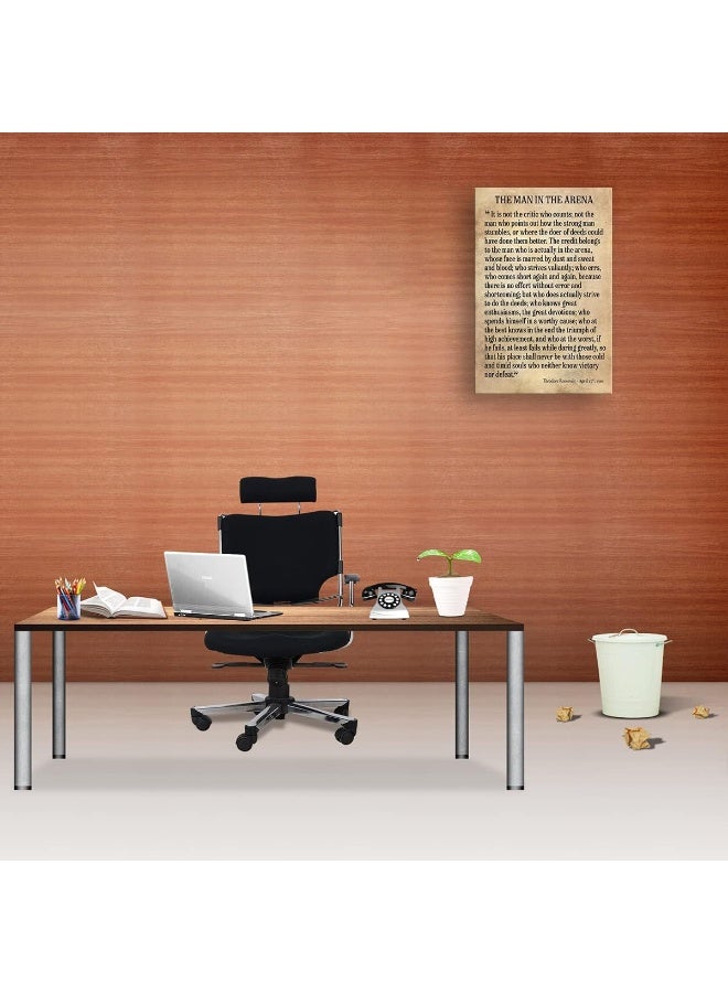 Busmko Man In The Arena Framed Inspirational Wall Art Prints Modern Vintage Pictures Canvas Motivational Quotes Wall Decor For Bedroom Framed (16x24 inch) - Image 2