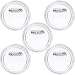 Winsyison 5pcs 295in Clear Custom Buttons Acrylic Button Blank Pins for Crafts Round Blank Photo Pin Personalized Badge Making Supplie for DIY Project - Image 2