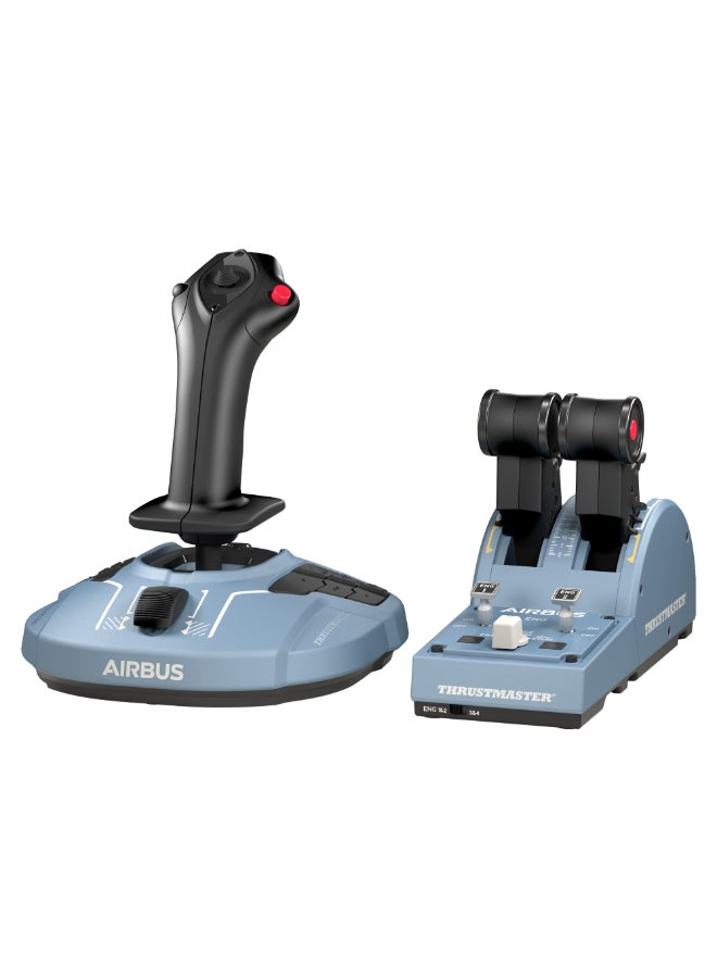 Thrustmaster TCA Officer Pack Airbus Edition: Ergonomic replicas of the World-Famous Airbus Sidestick and Throttle Quadrant, Compatible with PC - Image 1