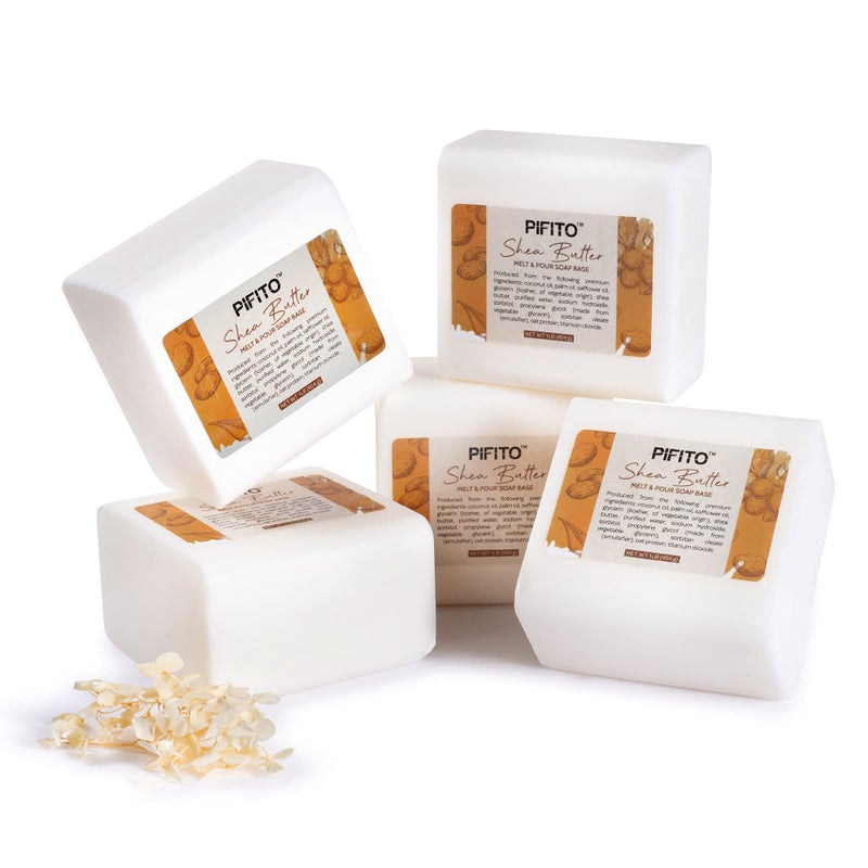 Pifito Shea Butter Melt and Pour Soap Base (5 lb) â”‚ Bulk Premium 100% Natural Glycerin Soap Base â”‚ Luxurious Soap Making Supplies - Image 2