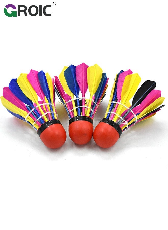 10 Pack Badminton Birdies Shuttlecocks, Badminton Duck Feather Stable Durable High Speed Training Badminton Balls for Indoor & Outdoor Practice Sports Training Activities - pzsku/ZFFE80A4D47EEBA1D664AZ/45/_/1701834073/41f4c3c9-a365-42bd-86e7-56b7c0df3b08