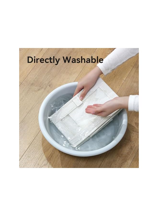 Green Tiger 4 Pack Wardrobe Clothes Organizer Foldable Closet Storage Bins with Clear Window Large Storage Boxes Baskets for Organizing Clothing Jeans Shirts Toys Books - Image 4