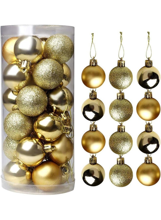 Christmas Baubles For Christmas Tree 24 Pcs