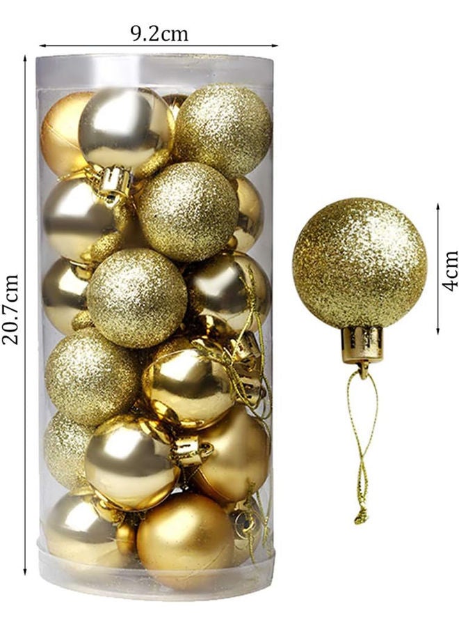 Christmas Baubles For Christmas Tree 24 Pcs