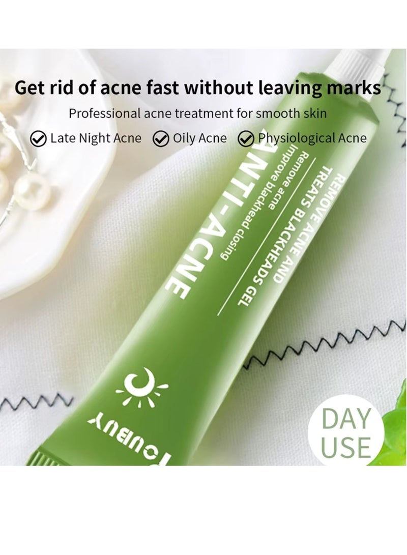 YOUBUY Anti Acne Remove Acne and Treats Blackheads Gel for Day Use Remove Acne Pimple and Treats Blackhead with Azelaic Acid Oil Control Shrink Pores Redness Relief Skin Lightening Scar Fade Cream Acne Remover Cream 20g - Image 5