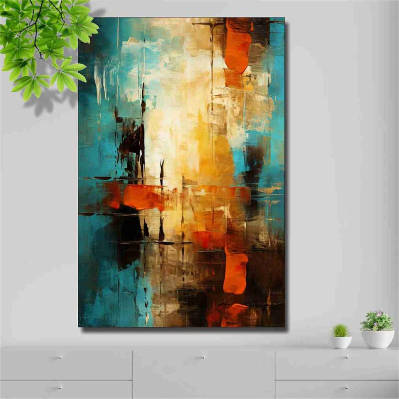 SAF paintings Unframed Rolled Art Print|| Modern Abstract Canvas Wall Art Print for Home Décor And Office||Unframed canvas Painting For Wall decor||Home wall and Office Interior CR-47 - Image 1