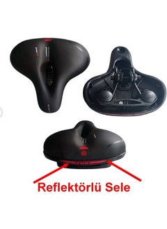 Zaman Motorcycle Reflective Saddle Bicycle Wide Comfort Soft Bicycle Saddle with Middle Hole Luxury Bicycle Seat - pzsku/ZFFE84D4105DC882D51BCZ/45/_/1728631139/f5585385-9c2c-4718-b4ec-149942dc59bf