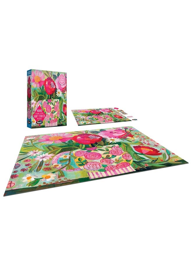 RoseArt - Soft Touch - Cup Full of Rosie - 1000 Piece Jigsaw Puzzle, Vibrant Flower Art Puzzle for Adults - Made in USA - Image 3