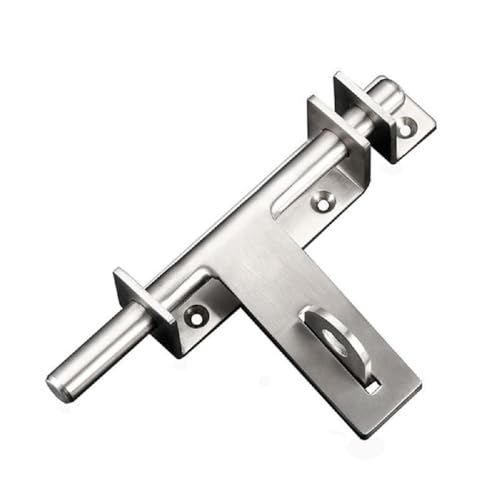 WANLIAN dingchi Sliding Bolt Gate Latch Safety Lock Bolt Hasp Heavy Duty 304 Stainless Steel Barrel Door Latches with Padlock Hole Brushed Finish - Image 1