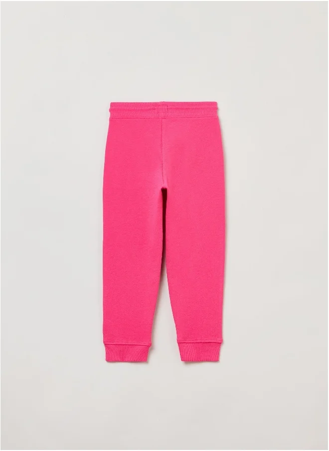او في اس OVS Girls Jogger Pants - Pink