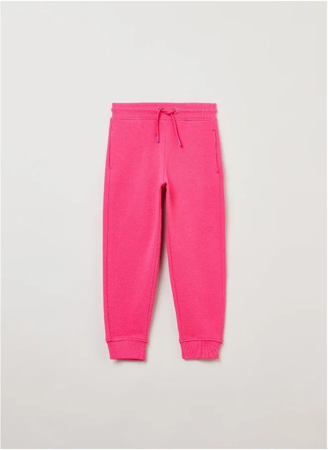 او في اس OVS Girls Jogger Pants - Pink