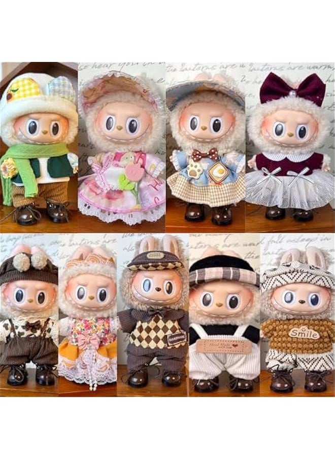 Arabest Labubu Clothes, Labubu Doll Accessories, Labubu Outfit Set Suitable for 17cm Doll, Clothes for Labubu Keychain, Stylish Labubu Outfit Replacement  - Image 3