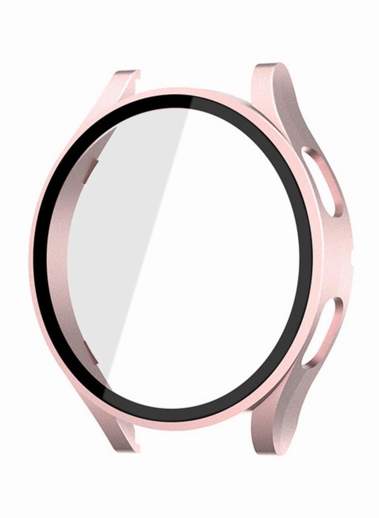 Samsung Watch 4/5 Screen Protector Case 44mm, Hard PC Bumper Cover with Tempered Glass Shockproof Cover Protective Screen Protector for Galaxy Watch 4/5